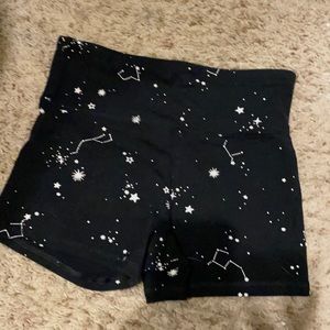 Forever 21 constellation biker shorts